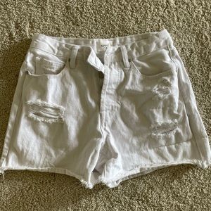 Seed white distressed denim shorts, Aus 8/US 4